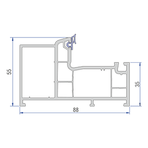 Top hung casement windows