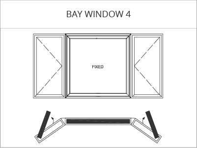 Bay style UPVC windows for living rooms 