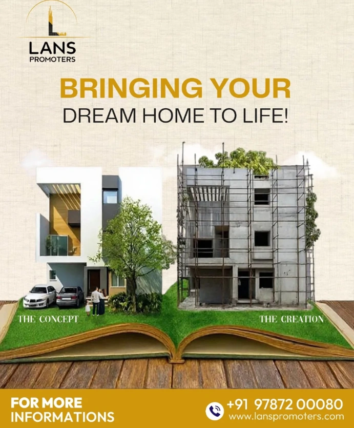 Modern house construction in Coimbatore