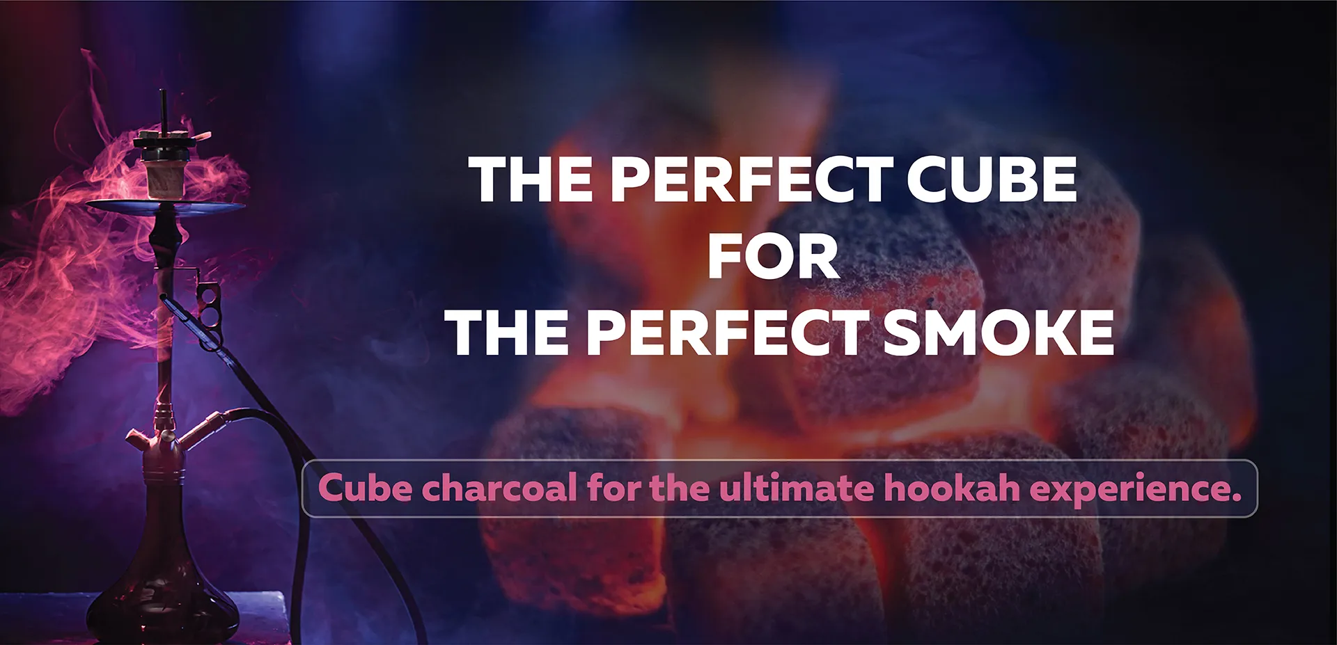 Cube charcoal briquettes hookah