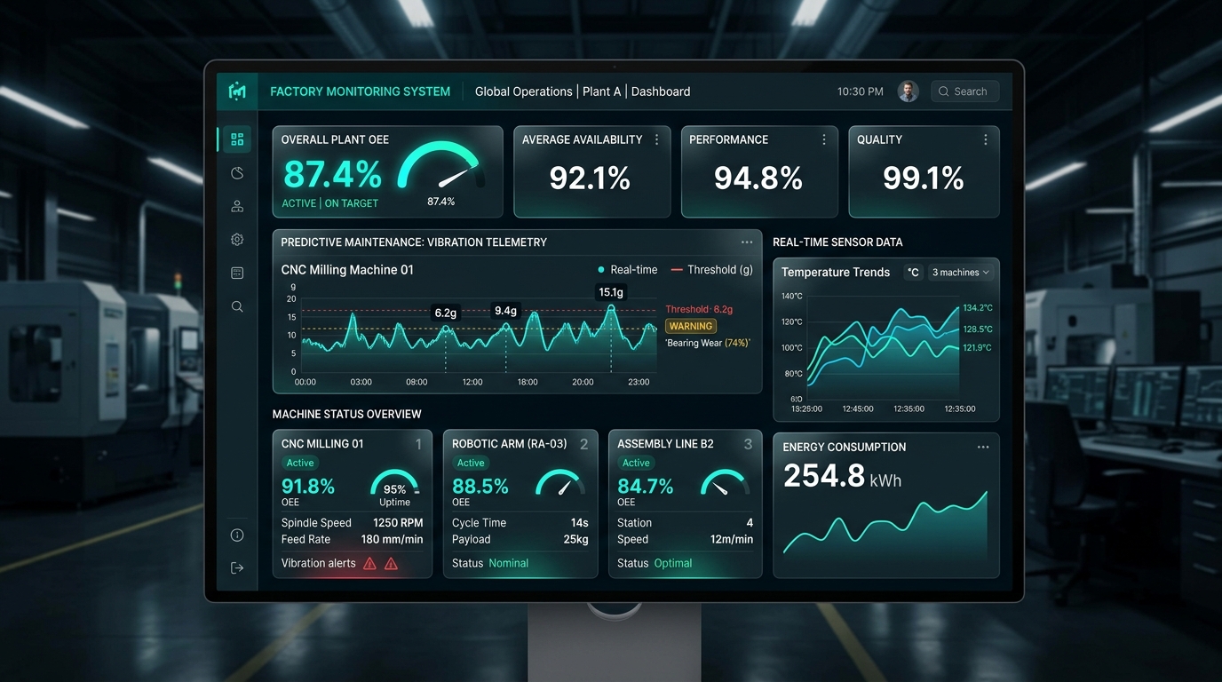 MICROCIL Industrial AIoT platform dashboard